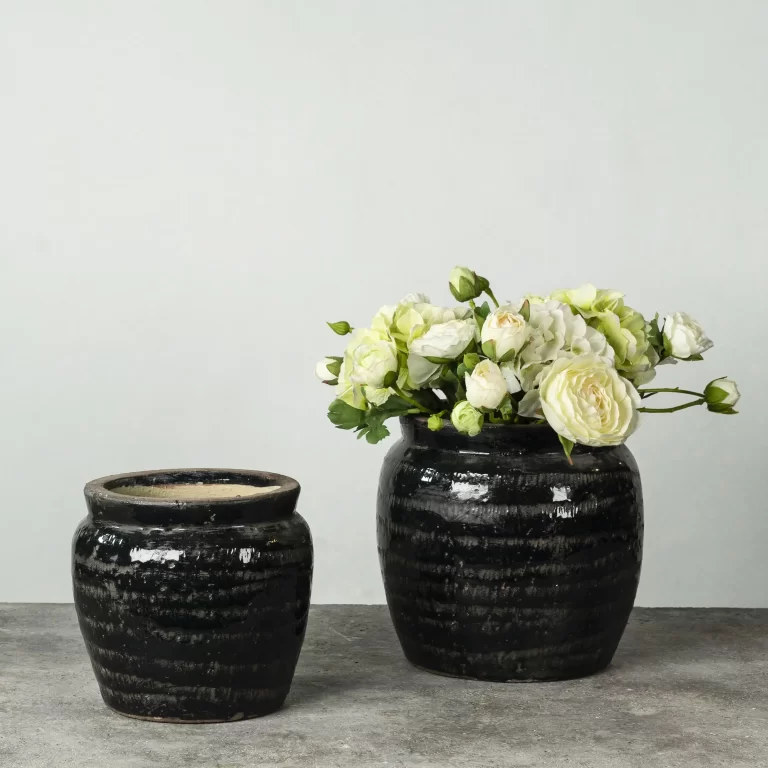 wholesale black ceramic planters (2)