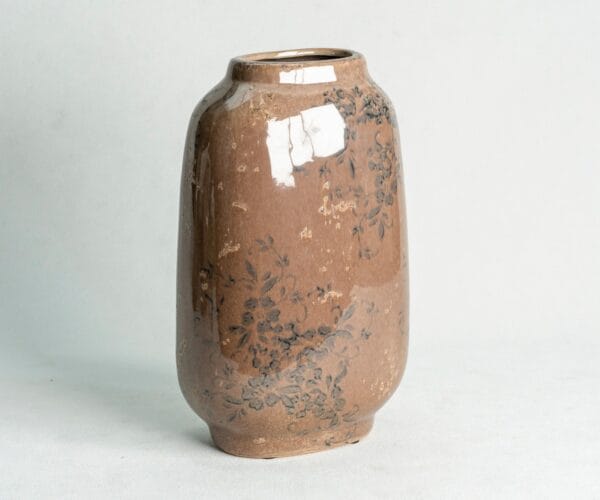 Ceramic Decorative Flat Vase (1)