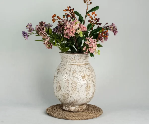 Custom Classic Textured Ceramic Vase (2)