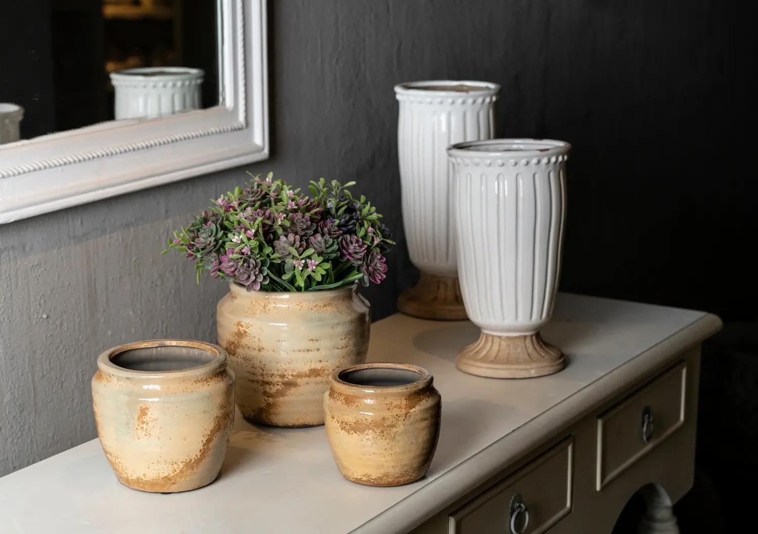 ceramic decor - flower pots