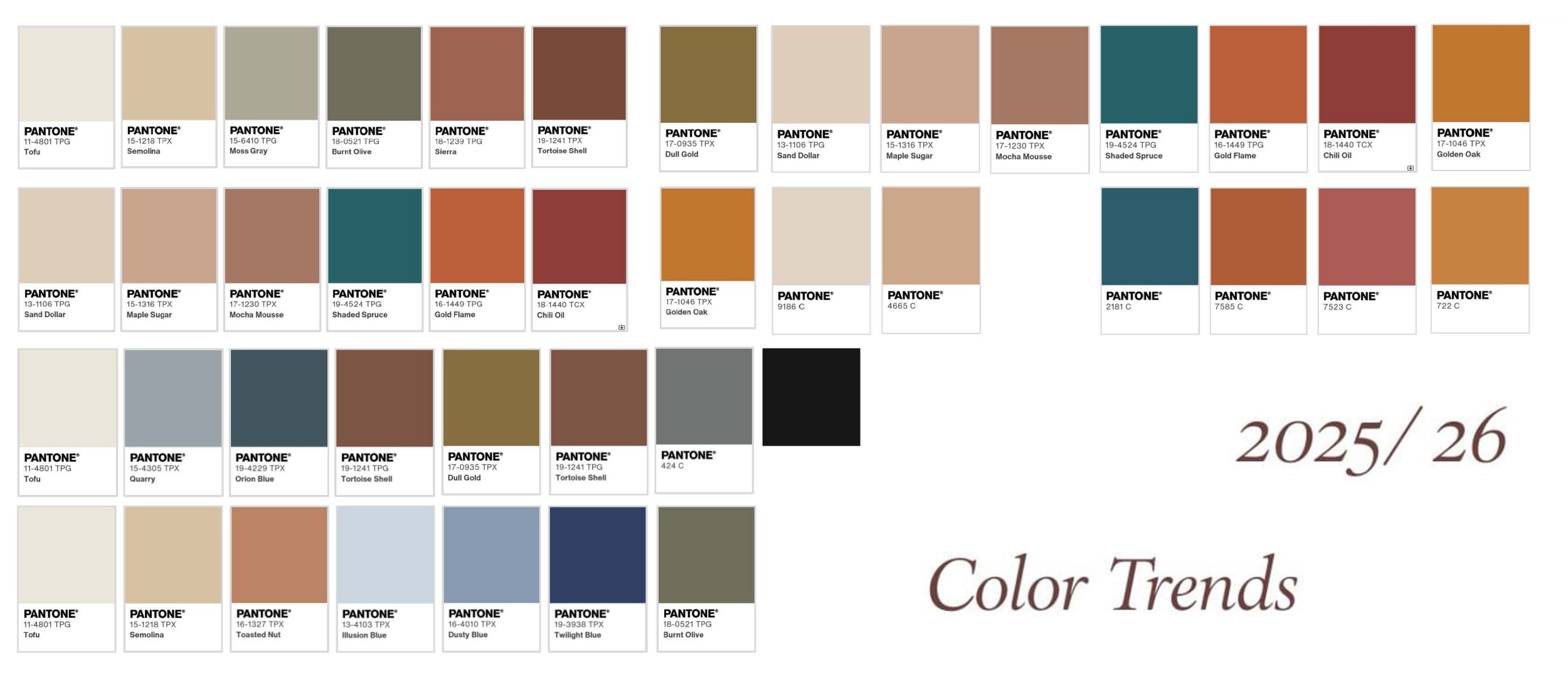 Popular color trends released
