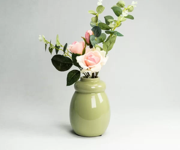 Wholesale Minimalist Modern Green Ceramic Vase (2)