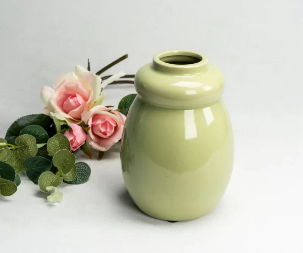 Wholesale Minimalist Modern Green Ceramic Vase (3)