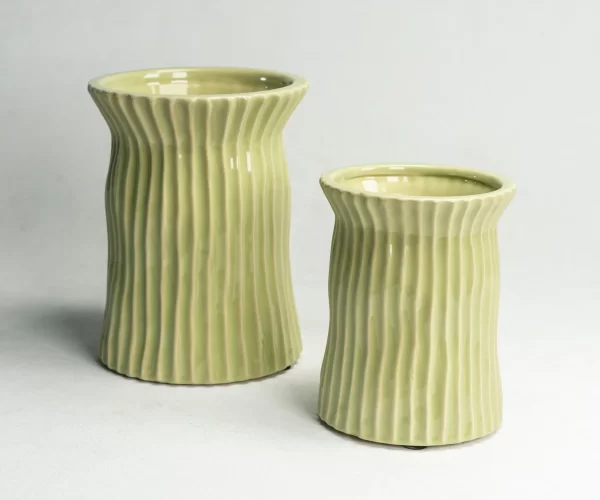 Wholesale Wide Mouth Art Deco Ceramic Vase (2)