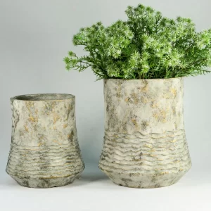 优雅的水泥纤维花盆 (1)