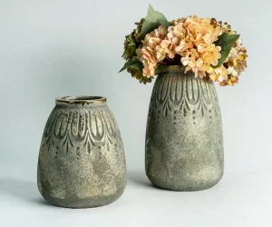 Оптовая продажа Керамическая ваза с гальваническим покрытием Серия