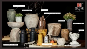 陶瓷花盆和纤维水泥花盆