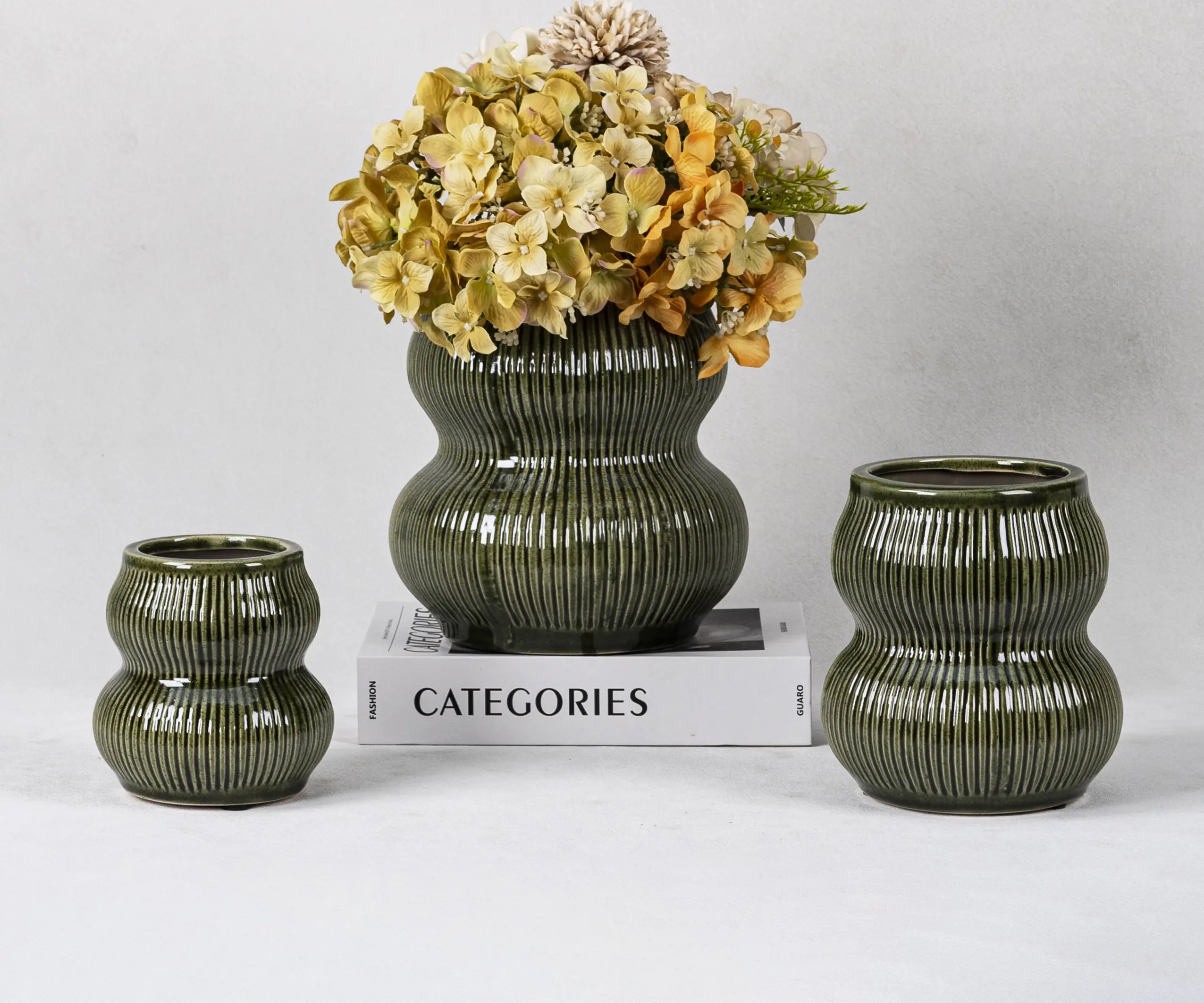 Gourd Shape Ceramic Vase Series (2)