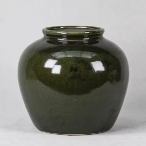 批发深绿色陶瓷罐 (1)