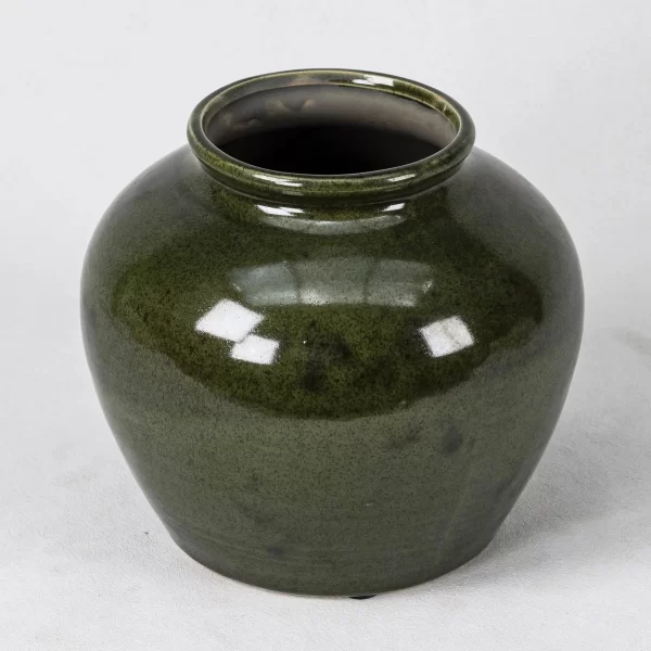 Wholesale Dark Green Ceramic Jar (3)