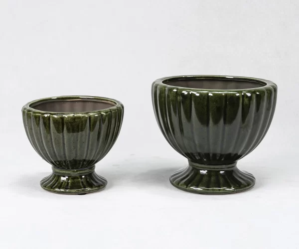 Wholesale bowl-shaped ceramic plant pots (3)