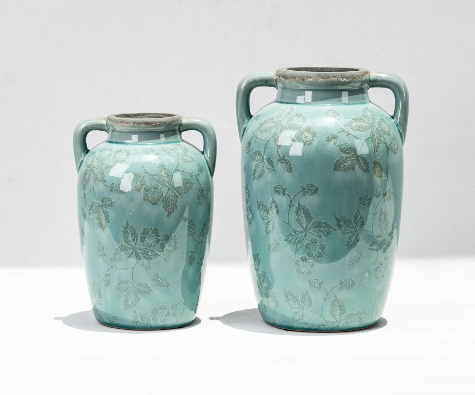 wholesale double-handled celadon vases (5)