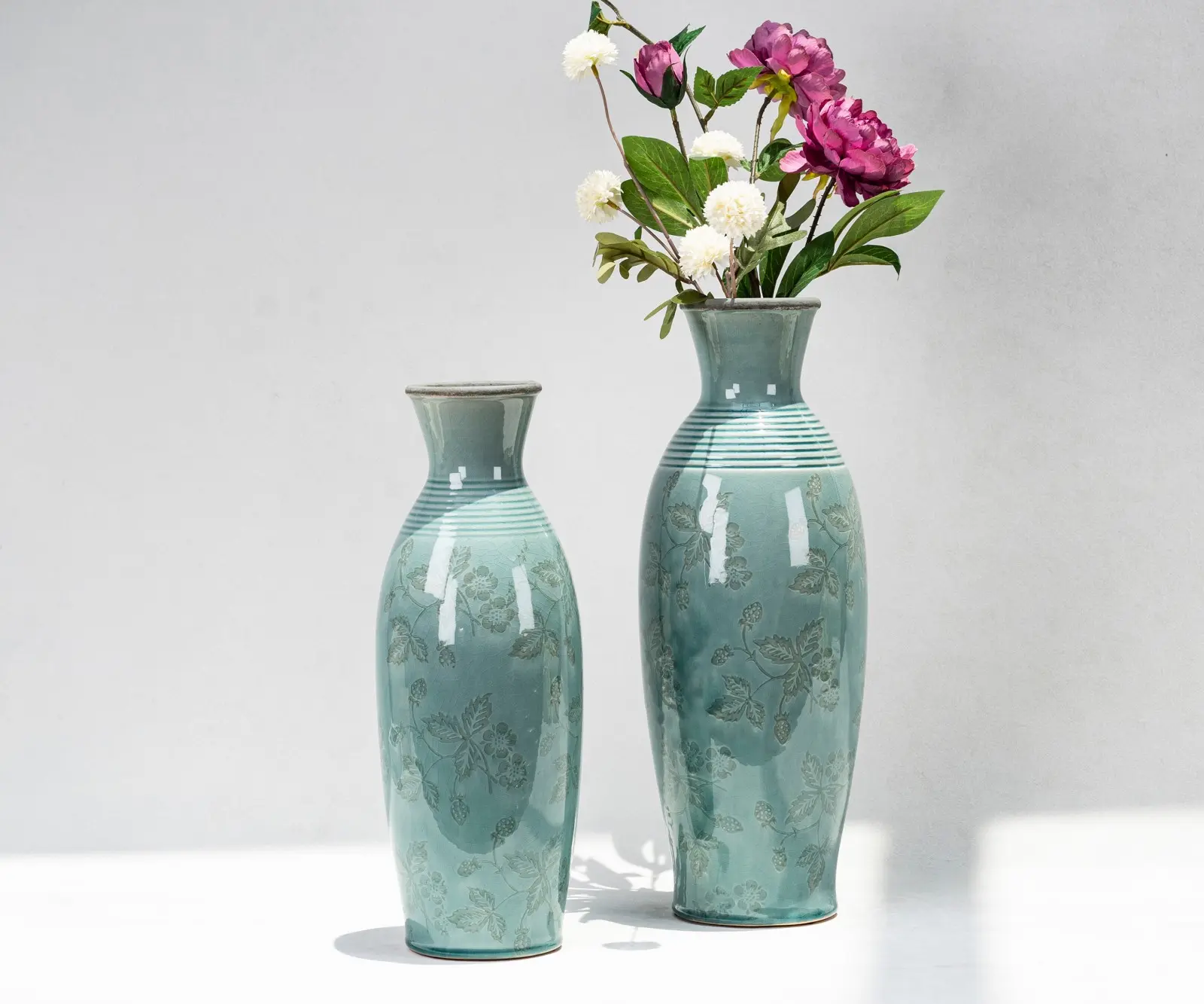 wholesale tall celadon ceramic vases (4)