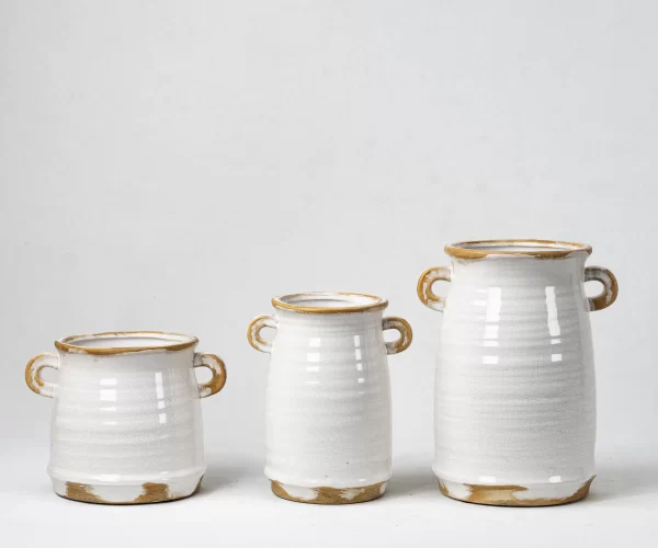 Wholesale Ceramic Vase with Dual Handles - Cracked Glaze Ceramic Vases - 画像 (3)