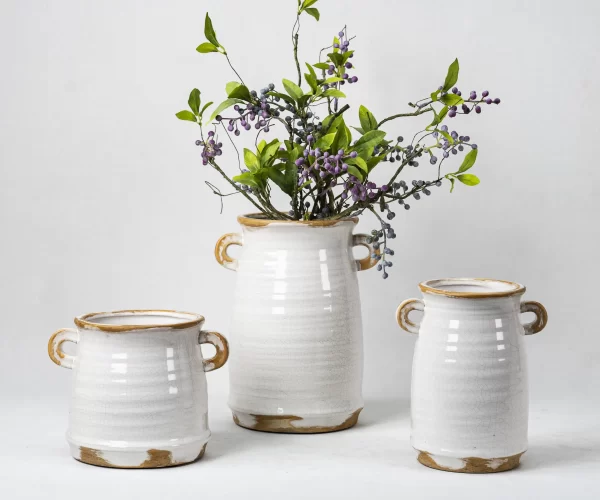Wholesale Ceramic Vase with Dual Handles - Cracked Glaze Ceramic Vases - 画像 (7)