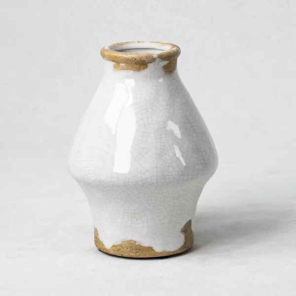 Ceramic Vases Wholesale - Traditional Cracked Glaze Ceramic Vases with Natural Terracotta Accents - Image 5