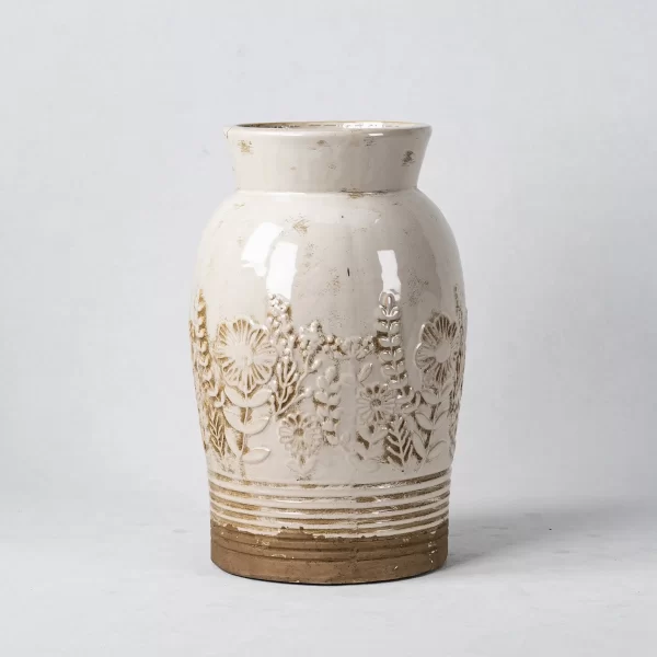 Wholesale Plant Pots and Vases​ with Botanical Embossing Design - 画像 (3)