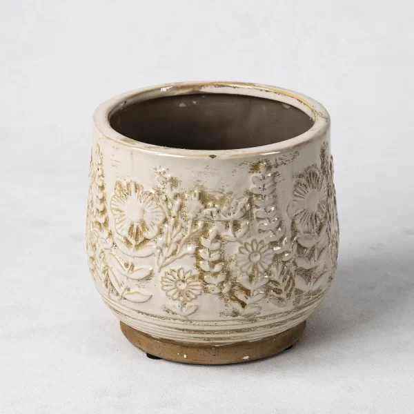 Wholesale Plant Pots and Vases​ with Botanical Embossing Design - 画像 (6)