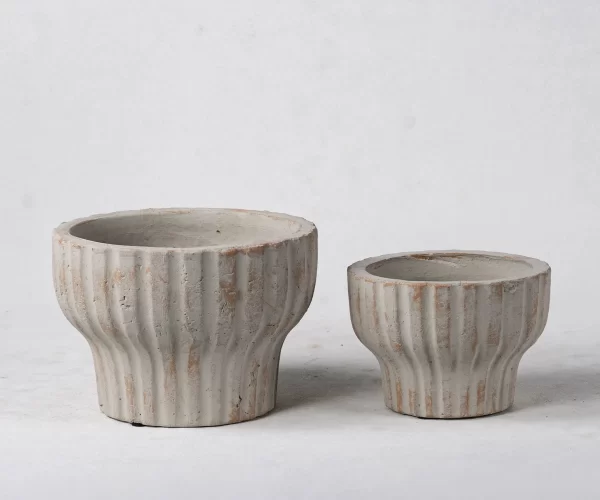 Bulk Ceramic Planters - With Vertical Groove Design – Image 5