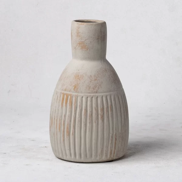 Wholesale Handcrafted Ceramic Vases - Textured Glaze & Exposed Terracotta Accents – Bild 3