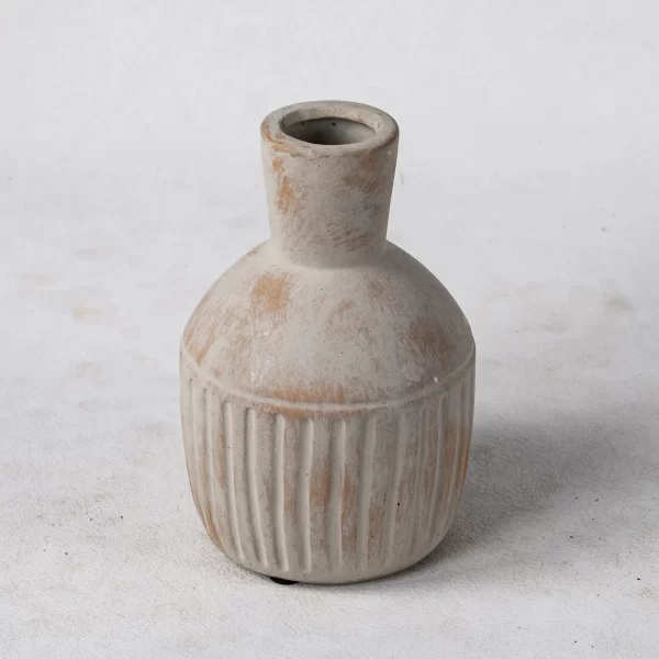 Wholesale Handcrafted Ceramic Vases - Textured Glaze & Exposed Terracotta Accents – Bild 4