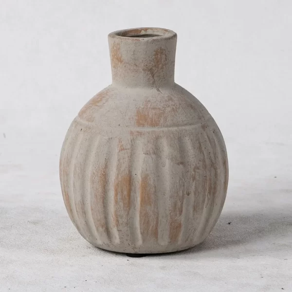 Wholesale Handcrafted Ceramic Vases - Textured Glaze & Exposed Terracotta Accents – Bild 6