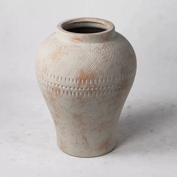Wholesale Handcrafted Ceramic Vases - With Geometric Patterns and Vintage Touches – Image 3
