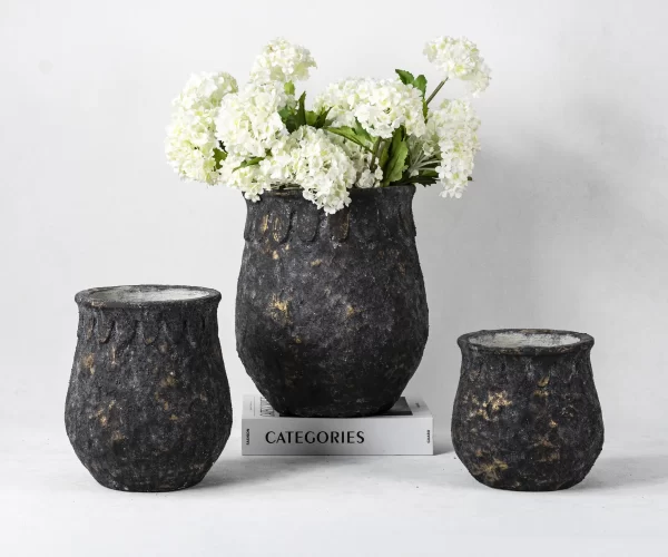 Wholesale Flower Pots and Planters - Textured Surface & Distressed Detailing - Image 4
