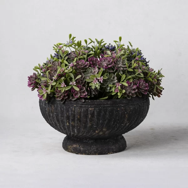 Wholesale Plant Pots - Textured Grooves & Rustic Finish