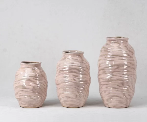 Hand-crafted texture ceramic vases bulk (5)
