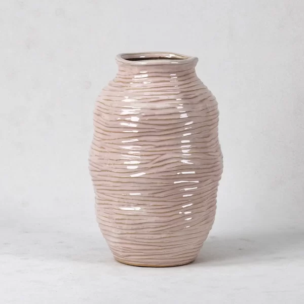 Hand-crafted texture ceramic vases bulk (6)