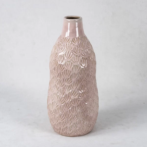 custom flower vases with leaf texture (1)