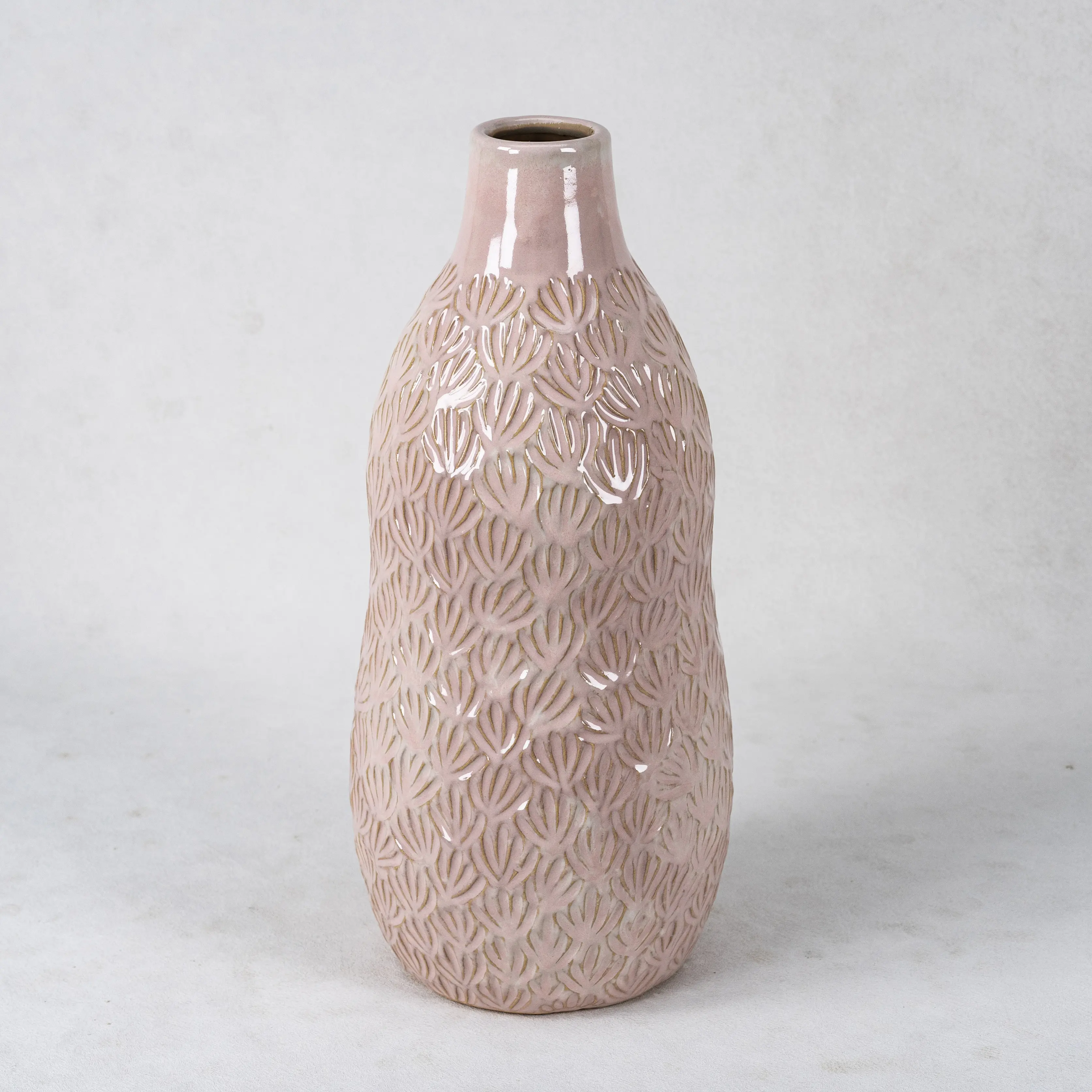 custom flower vases with leaf texture (1)