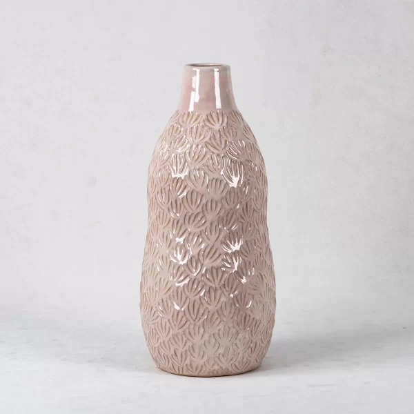 custom flower vases with leaf texture (3)