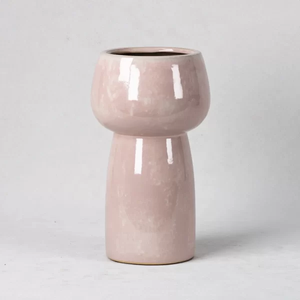 wholesale pink mushroom-shape flower vases (4)