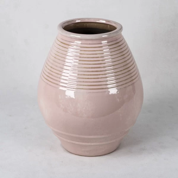 wholesale textured soft pink ceramic vases (4)