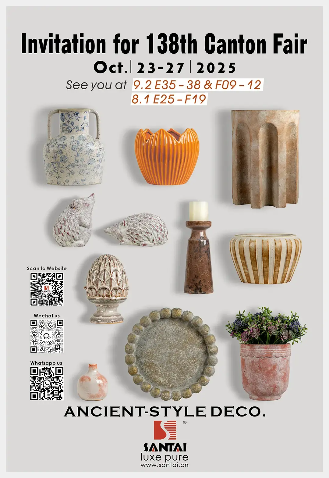 Invitation letter to the 138th Canton Fair SANTAI