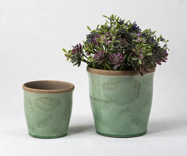 bulk glazed flower pots (2)