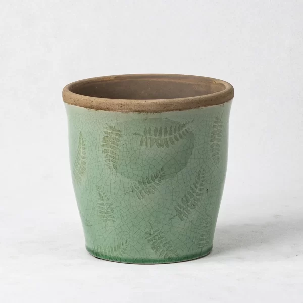 bulk glazed flower pots (3)