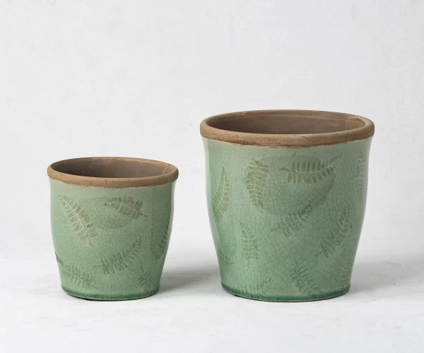bulk glazed flower pots (4)