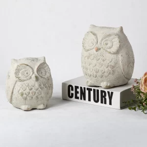 wholesale ceramic animal ornaments owl (1)