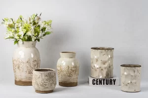 wholesale embossing ceramic vases