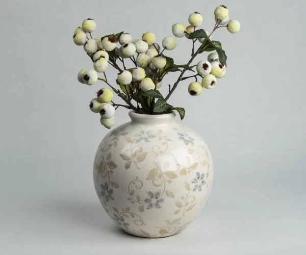 bulk floral vases with crackle glaze (5)