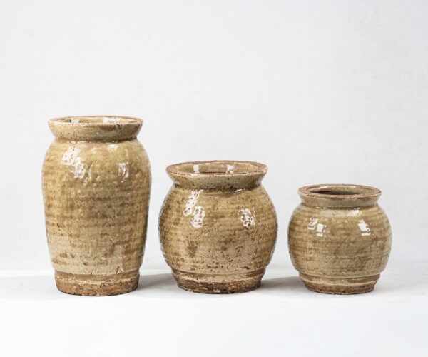 Wholesale Terra Cotta Plant Pot - Vertical Textures & Natural Patina