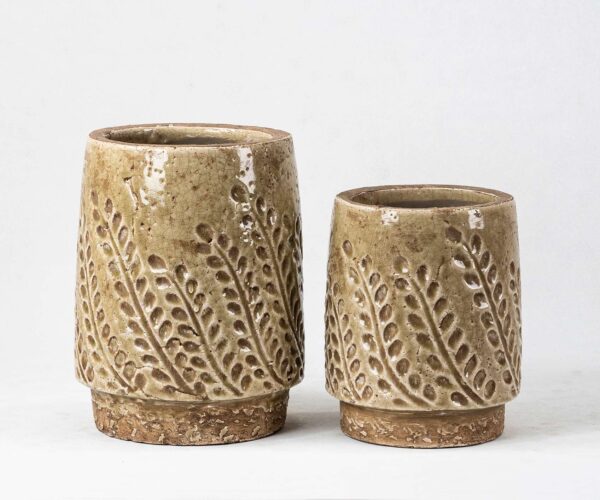 Wholesale Terra Cotta Plant Pot - Vertical Textures & Natural Patina