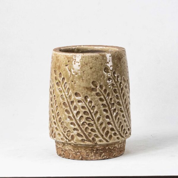 Wholesale Terra Cotta Plant Pot - Vertical Textures & Natural Patina