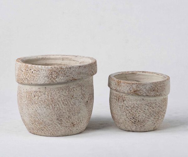 Wholesale Terra Cotta Plant Pots - Vertical Textures & Natural Patina