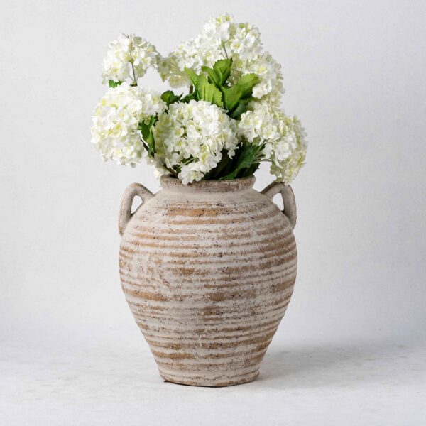 Wholesale Terra Cotta Plant Vases - Vertical Textures & Natural Patina