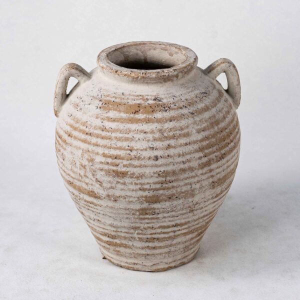 Wholesale Terra Cotta Plant Vases - Vertical Textures & Natural Patina