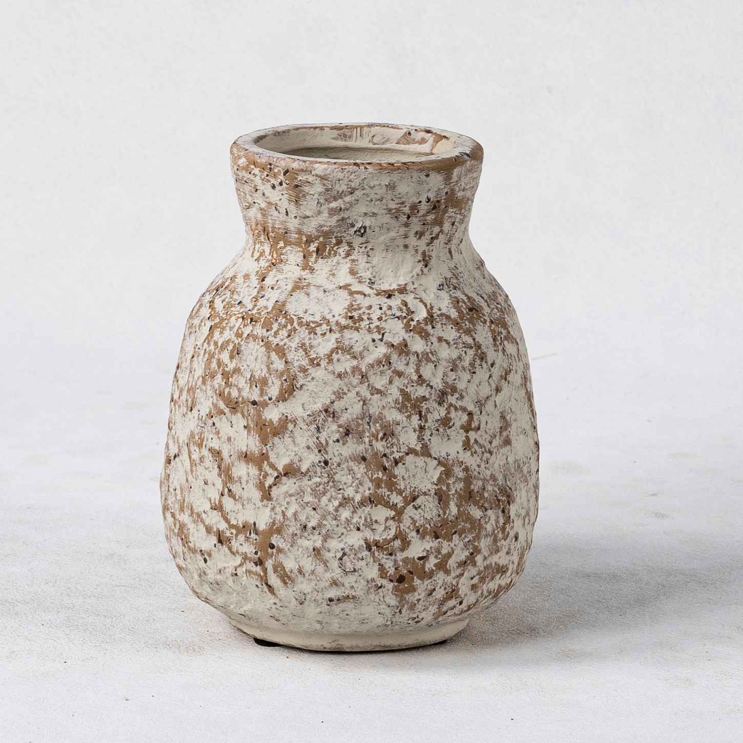 Wholesale Ceramic Plant Vases - Vertical Textures & Natural Patina - الصورة 3